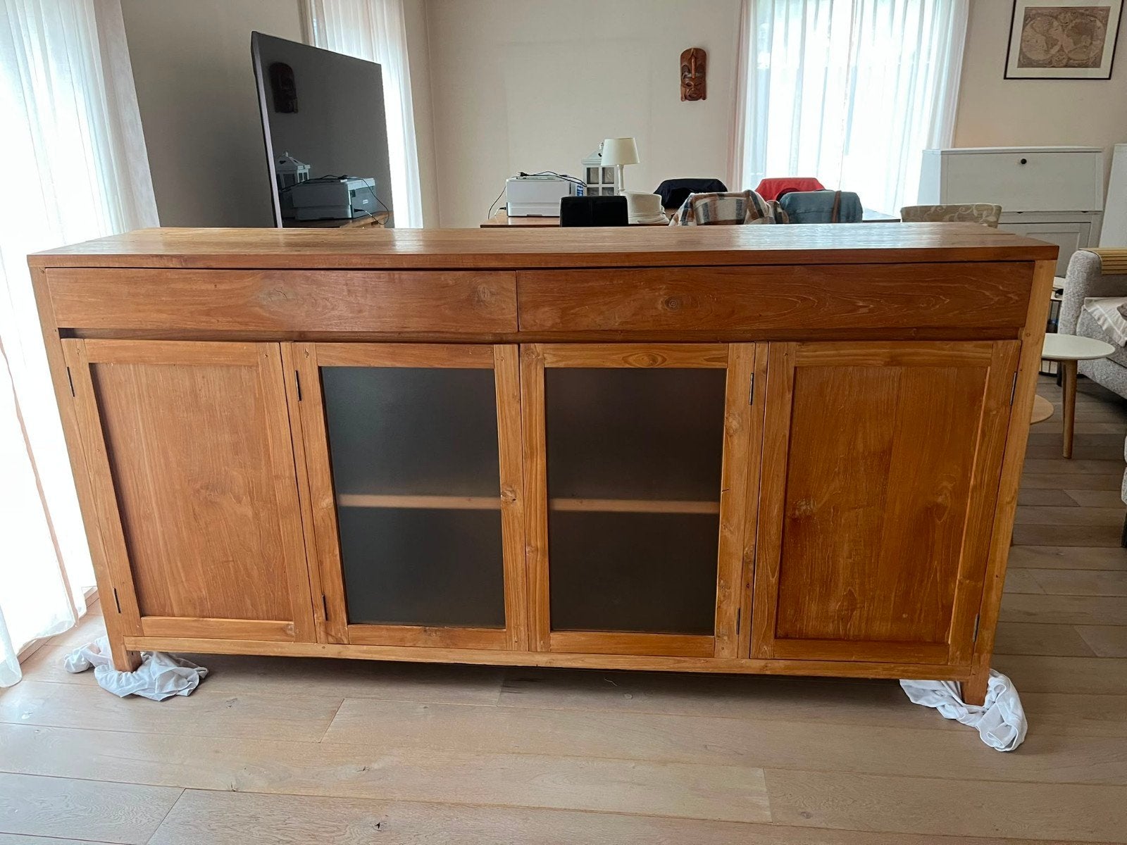 dressoir teak, Teck, 25 à 50 cm, 150 à 200 cm, Comme neuf