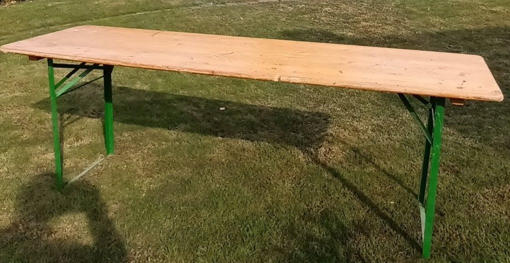 Houten plooitafel, Tuin en Terras, Ophalen, Gebruikt, Rechthoekig, Hout