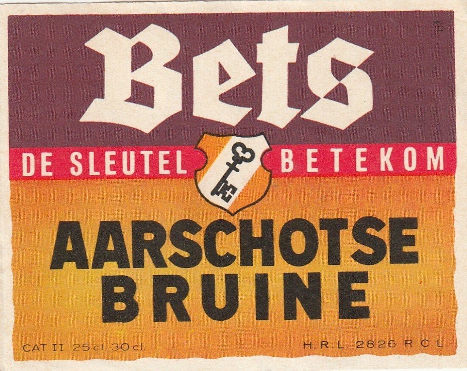 bieretiket De Sleutel Betekom : Aarschotse bruine, Verzamelen, Verzenden, Gebruikt, Overige typen, Overige merken
