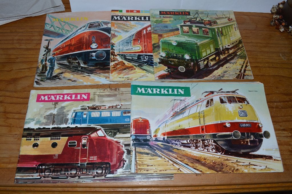 Marklin : FR- catalogi jaren 60 : 5 stuks compleet, Hobby en Vrije tijd, Gelijkstroom of Wisselstroom, Zo goed als nieuw, Märklin