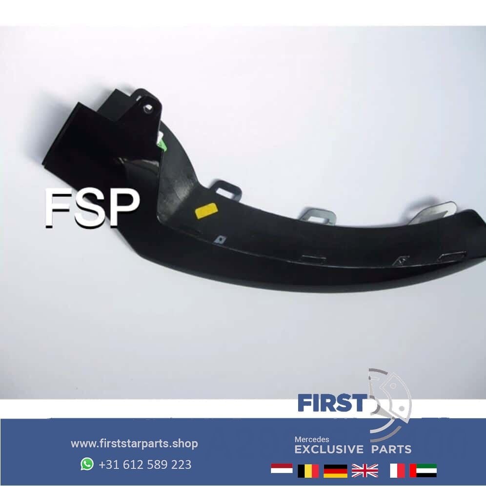 A2928852400 W292 GLE AMG VOORBUMPER SPOILER RECHTS ZWART 201, Gebruikt, -, Voor, Ophalen of Verzenden