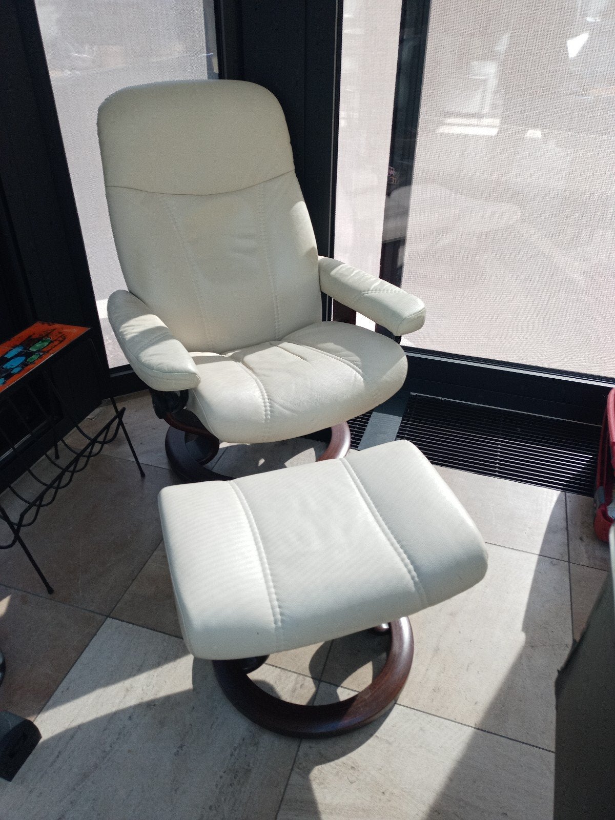 Fauteuil moyen Stressless Ekornes Consul, Moins de 75 cm, Comme neuf, Enlèvement, Cuir