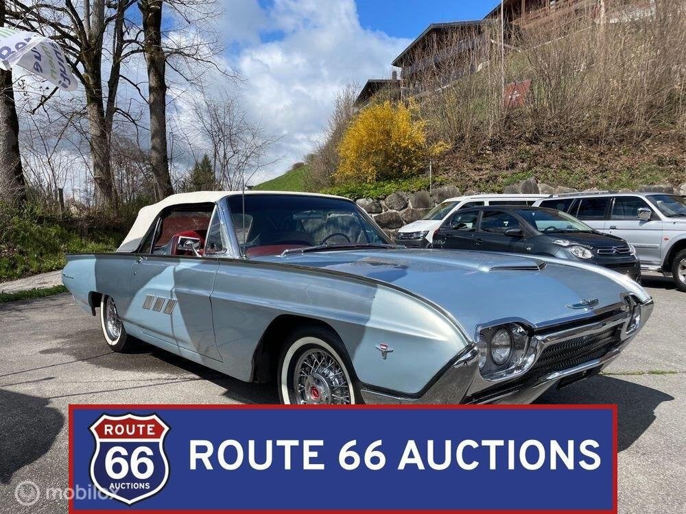 Ford Thunderbird | 1963 | Route 66 Auctions, Zwart, Bedrijf, Handgeschakeld, Overige carrosserie