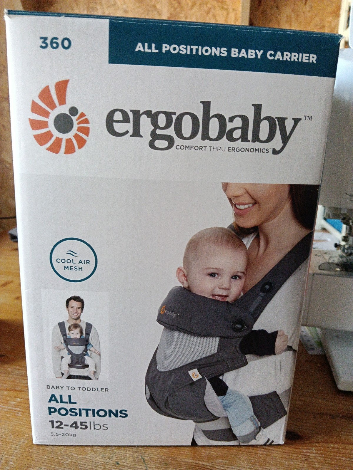 Ergobabydrager, Ophalen