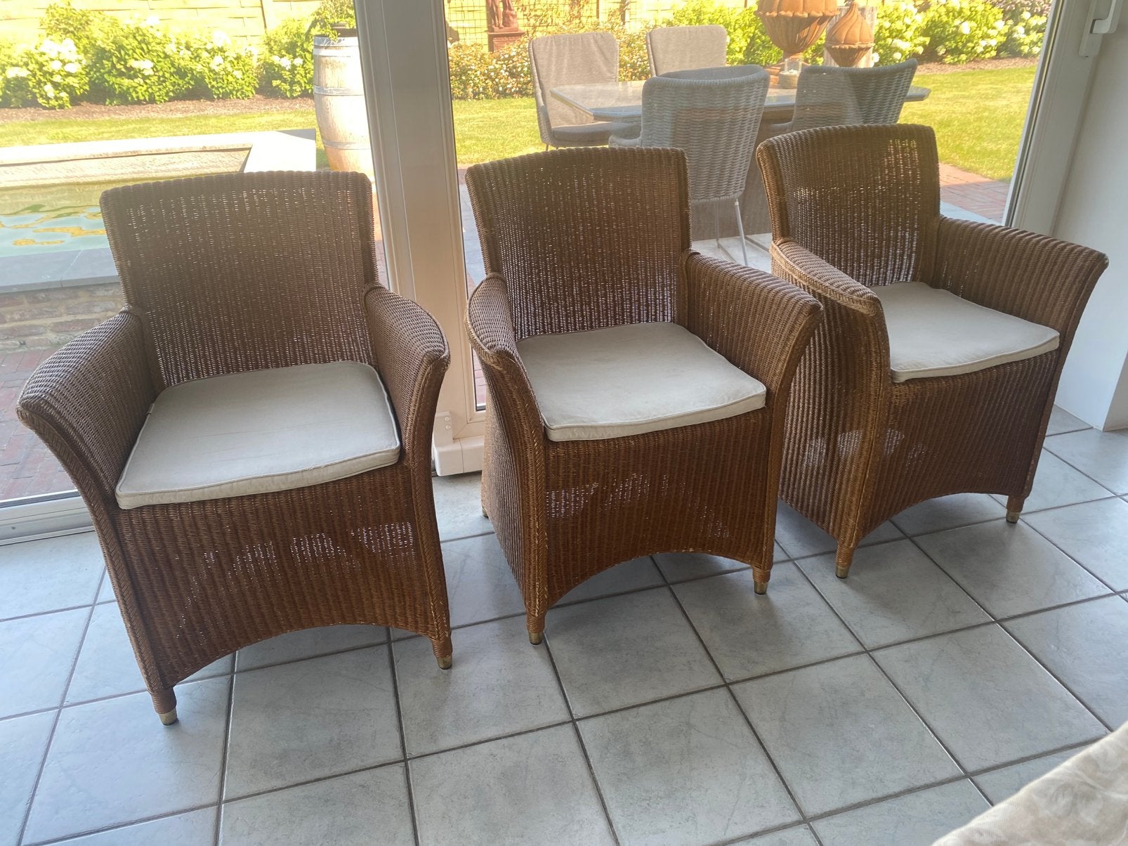 Eetkamerstoelen, Osier ou Rotin, Brun, Enlèvement, Cinq, Six Chaises ou plus