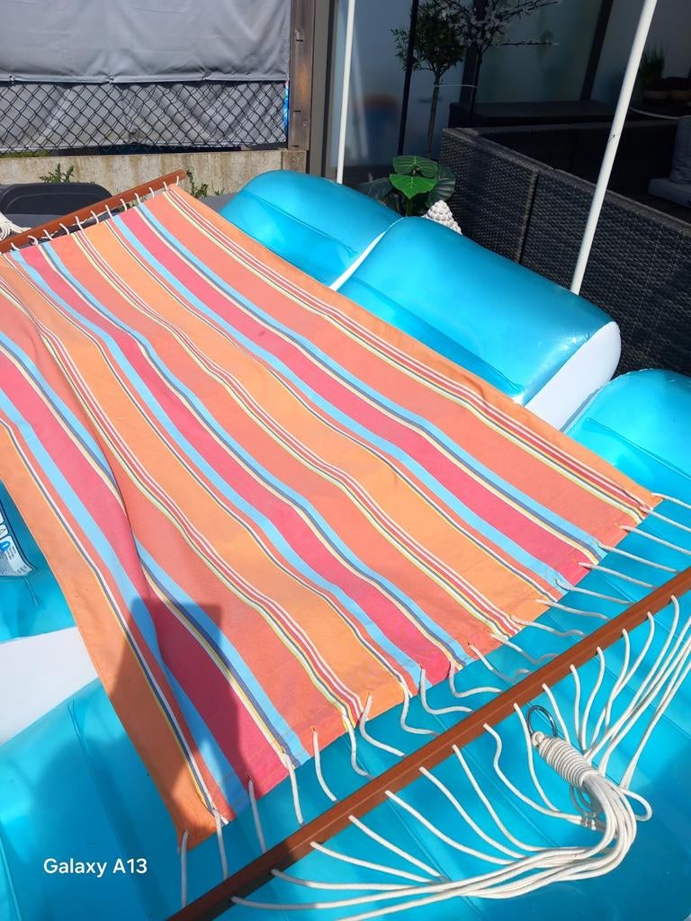 Stevige grote hangmat,enkel doek., Tuin en Terras, Ophalen