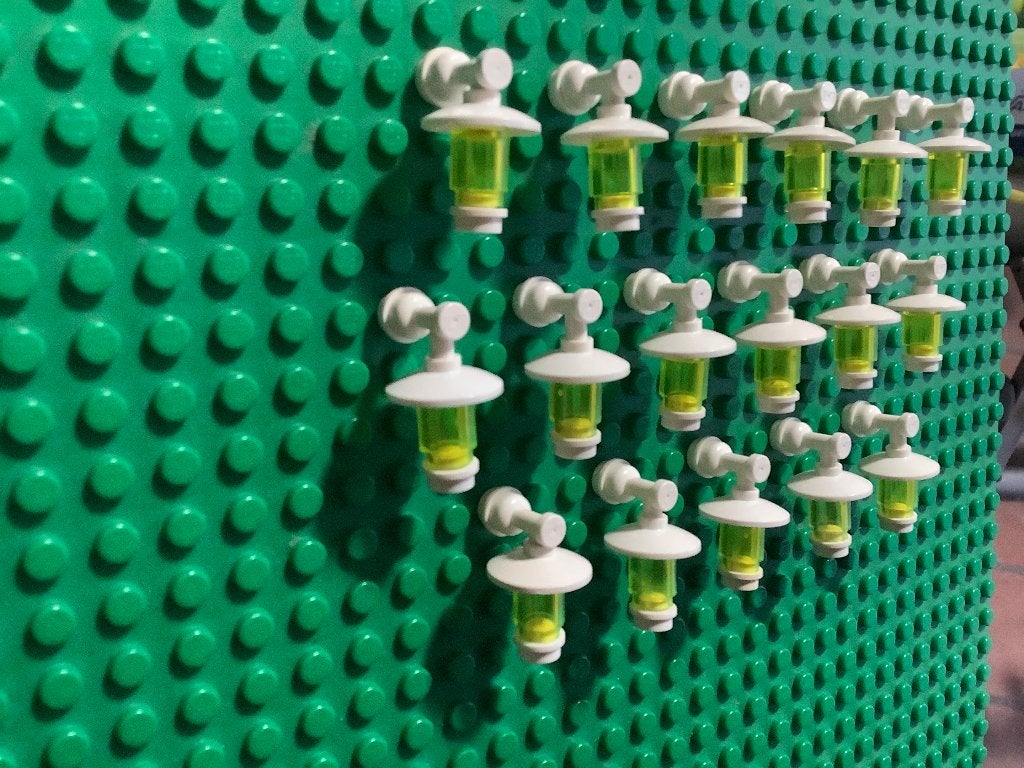 Lego hanglampjes 17 stuks / 512-A1, Ophalen of Verzenden, Zo goed als nieuw, Losse stenen, Lego