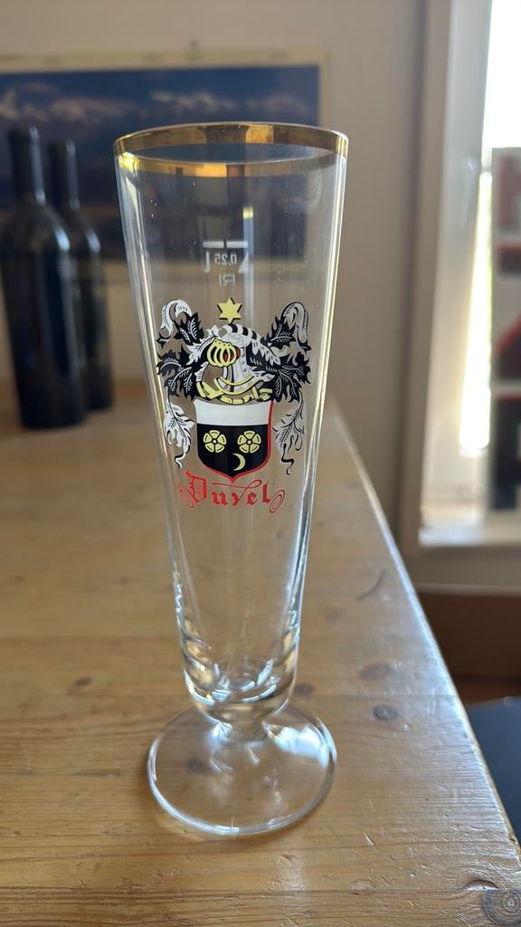 Zeldzame fluitglazen Duvel 25cl, Enlèvement ou Envoi, Duvel
