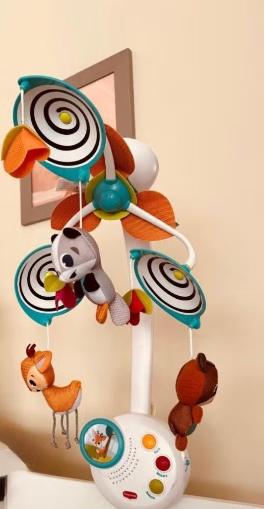 Tiny Love muzikale baby mobiel – goede staat, Gebruikt, Meerkleurig, Mobiel, Ophalen