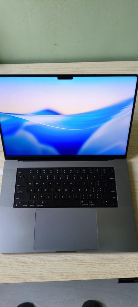 MacBook M1 Pro 2021 32GB RAM 512GB RAM, Computers en Software, Apple Macbooks, MacBook, 16 inch, 512 GB, 32 GB, Qwerty, Ophalen