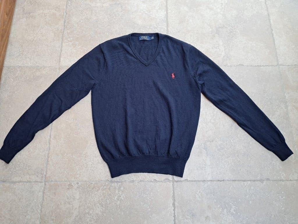 Merk Ralph Lauren blauwe trui mt 176, Enfants & Bébés, Garçon, Enlèvement ou Envoi, Pull ou Veste, Utilisé