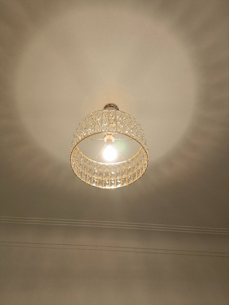 Gouden Kristallen Luster Maison Du Monde, Dubai, Ophalen, Nieuw, Glas, Klassiek