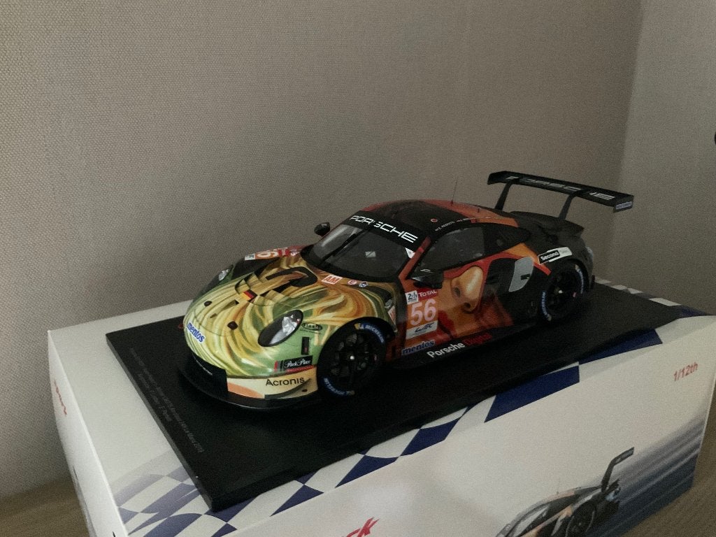 1/12 spark Porsche 911 rsr lemans 2019, Ophalen of Verzenden, Zo goed als nieuw, 1:9 t/m 1:12, Auto