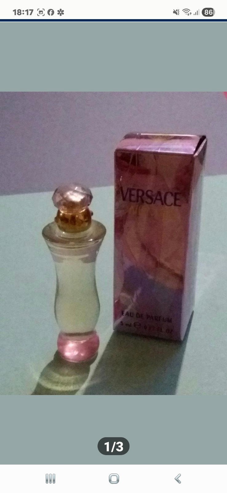 Versace woman eau de parfum 5ml, Collections, Enlèvement ou Envoi, Neuf, Miniature, Plein
