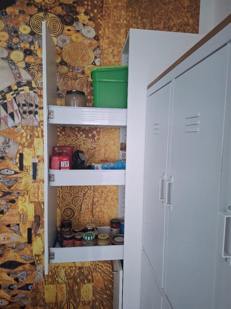 handige apothekerskast in 2 delen wit H 205 D 50 B 30, Ophalen, Zo goed als nieuw, Modern
