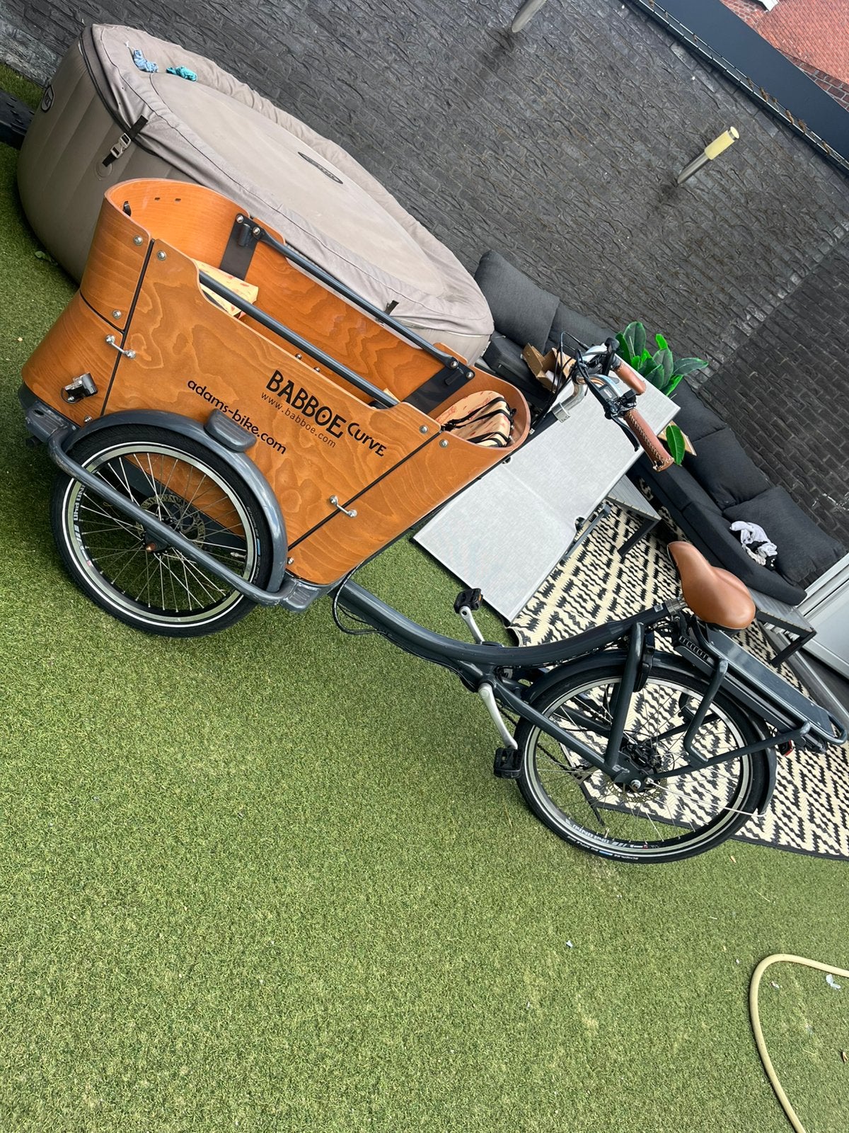Babboe e curve mountain bakfiets, Ophalen, Zo goed als nieuw