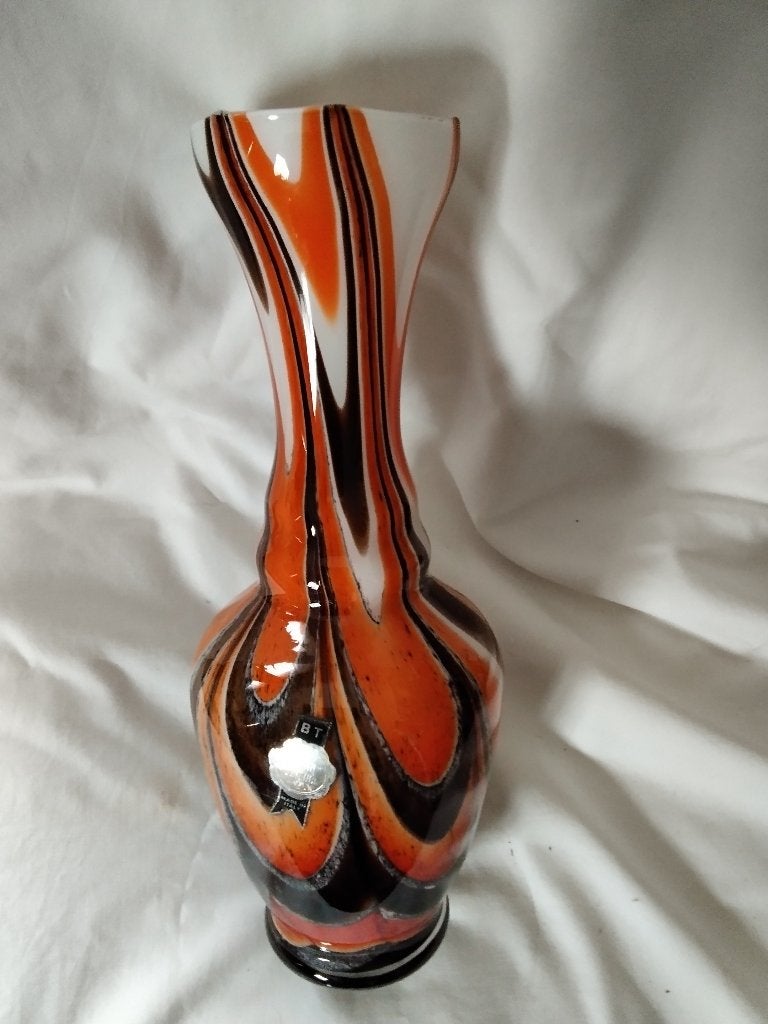 Mooie opaline vaas 32 cm hoog, Ophalen of Verzenden