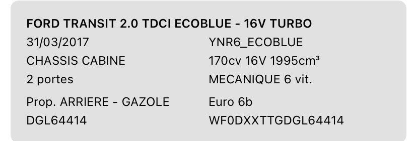 FORD TRANSIT 2.0 TDCI ECOBLUE Année 2017, Auto's, Bedrijf, Ford, Te koop