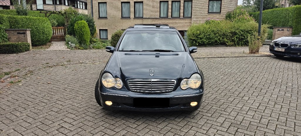 Mercedes C180K Automat 2003 119Km CT BLANCO Full opt Euro 4, Autos, Cuir, Achat, 170 g/km, Entreprise