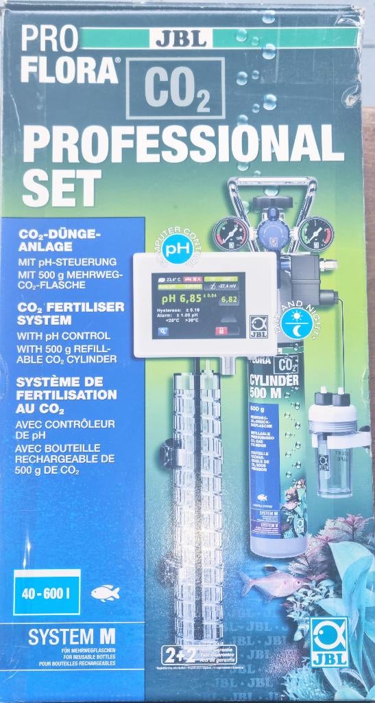 Aquarium CO2 Systeem overcompleet in perfecte staat., Dieren en Toebehoren, Ophalen, JBL, Zo goed als nieuw, Inclusief slangen