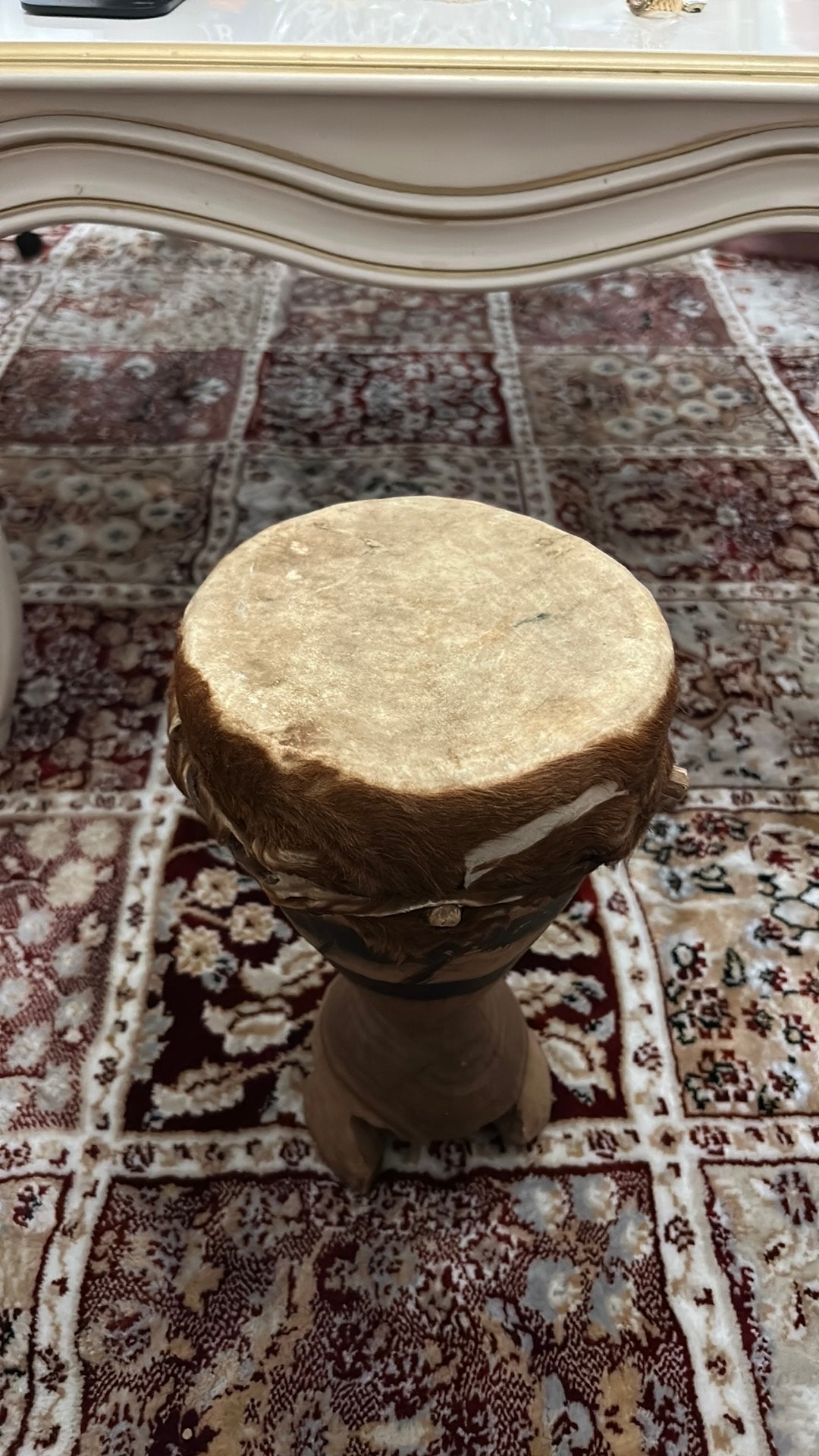 Tambour Djembé africain authentique fait main, Enlèvement, Comme neuf