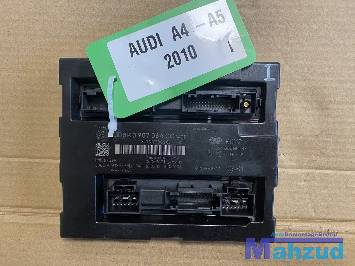 AUDI A4 A5 B8 8F Body controle module bcm sam 2007-2015 8K09, AUDI AG, Auto-Union-Strasse 1
85045  Ingolstadt, DE, Audi, Utilisé