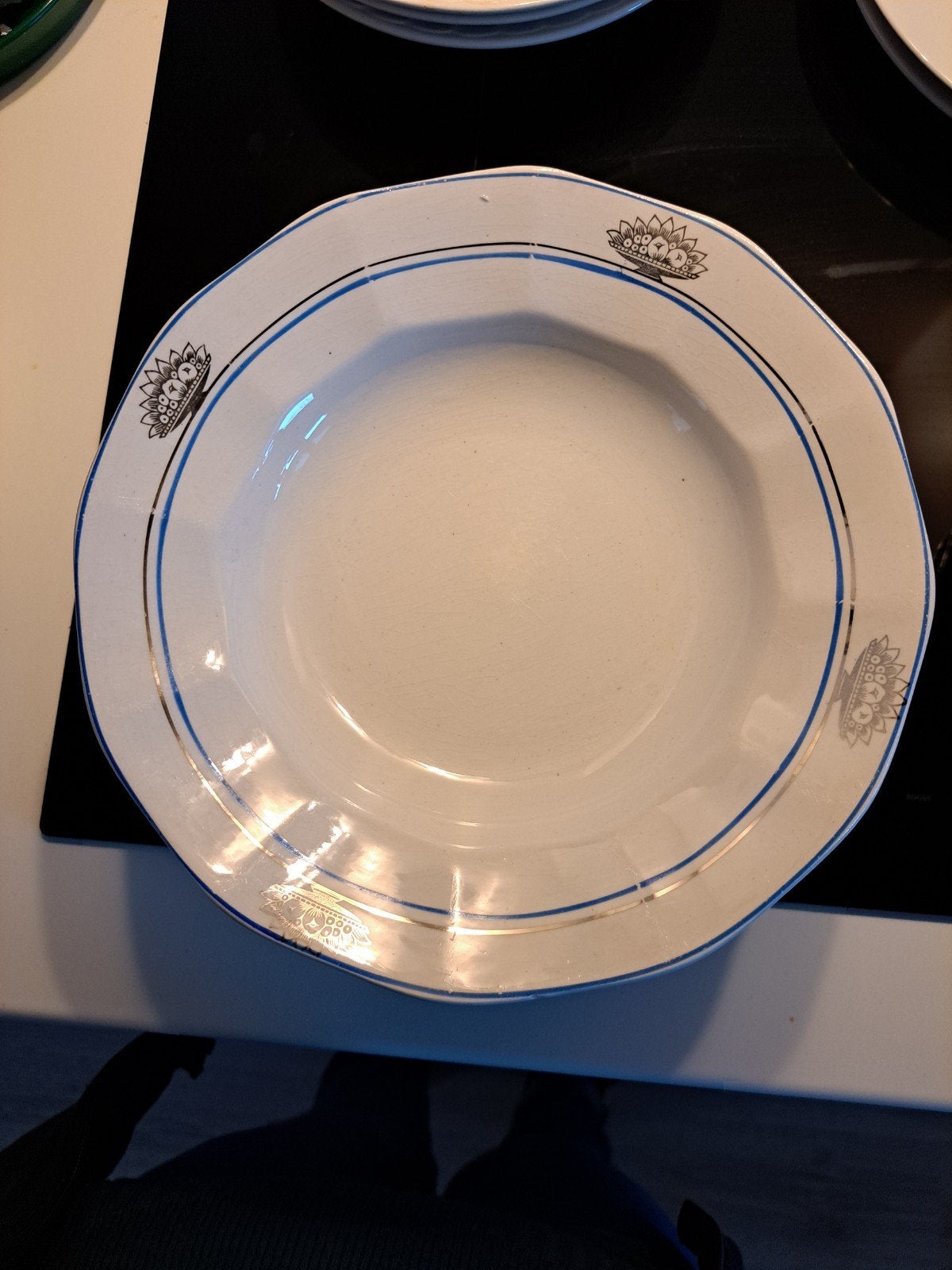 Lot de 10 assiettes profondes, Enlèvement, Utilisé