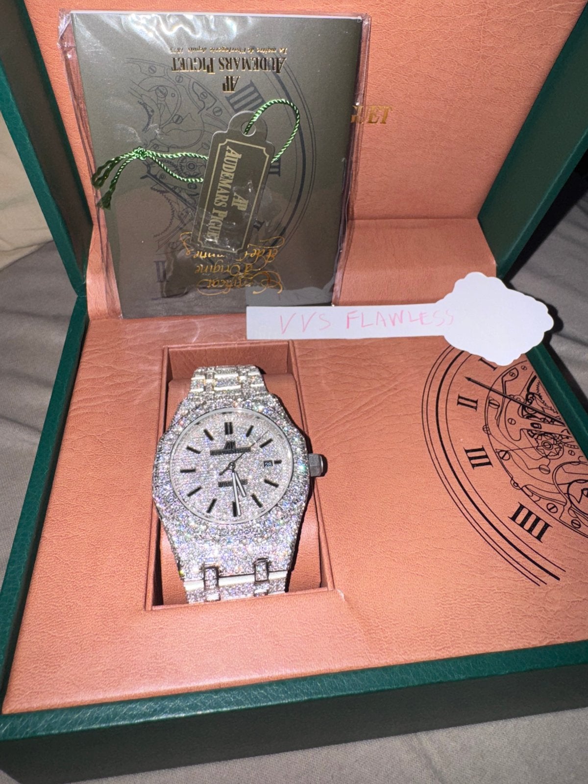Audemart Piguet VVS diamant, Overige merken, Staal, Polshorloge, Nieuw
