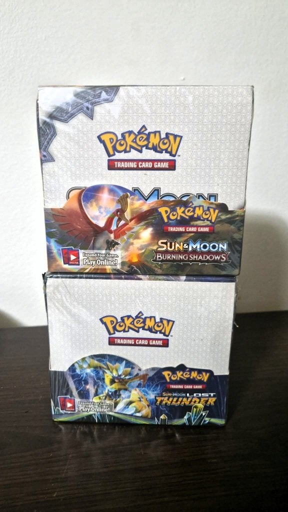 2 Box Pokémon – Burning Shadows & Lost Thunder, Enlèvement ou Envoi, Neuf, Booster box