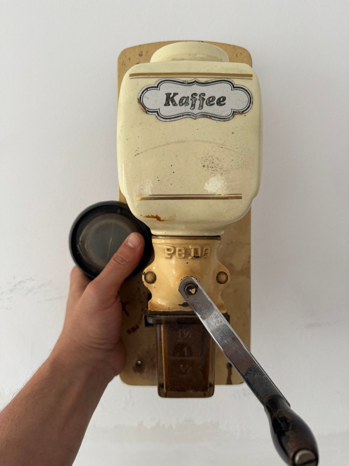 Lot van vintage houten koffiemolens – Jaren 50, Enlèvement ou Envoi