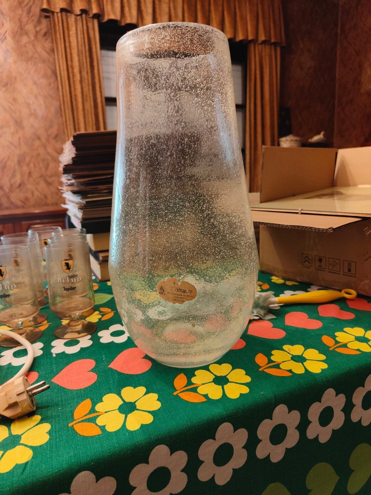 Grand vase, Enlèvement, Transparent, Verre