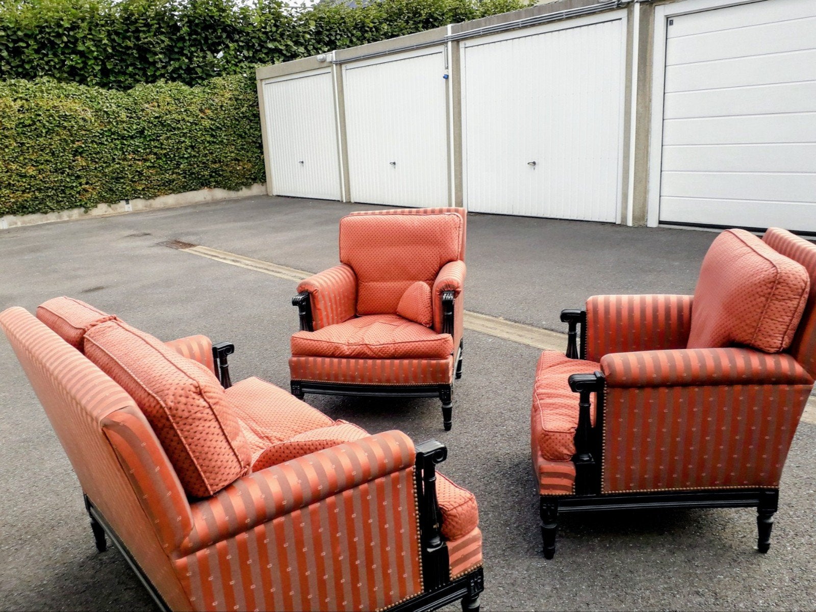 Mooi salon zit zeer comfortabel weg wegens verhuis, Huis en Inrichting, Ophalen, Stof