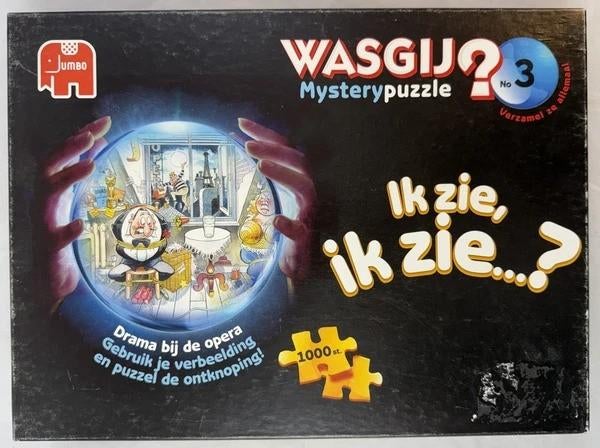 Puzzle Jumbo Wasgij Mystery 3 Drame at the Opera 1000 pièces, Envoi, 500 à 1500 pièces, Comme neuf, Puzzle
