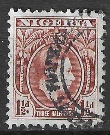 Nigéria - Yvert 54 - Roi George VI - 1 h 30 (ST), Timbres & Monnaies, Timbres | Afrique, Envoi, Nigeria, Affranchi