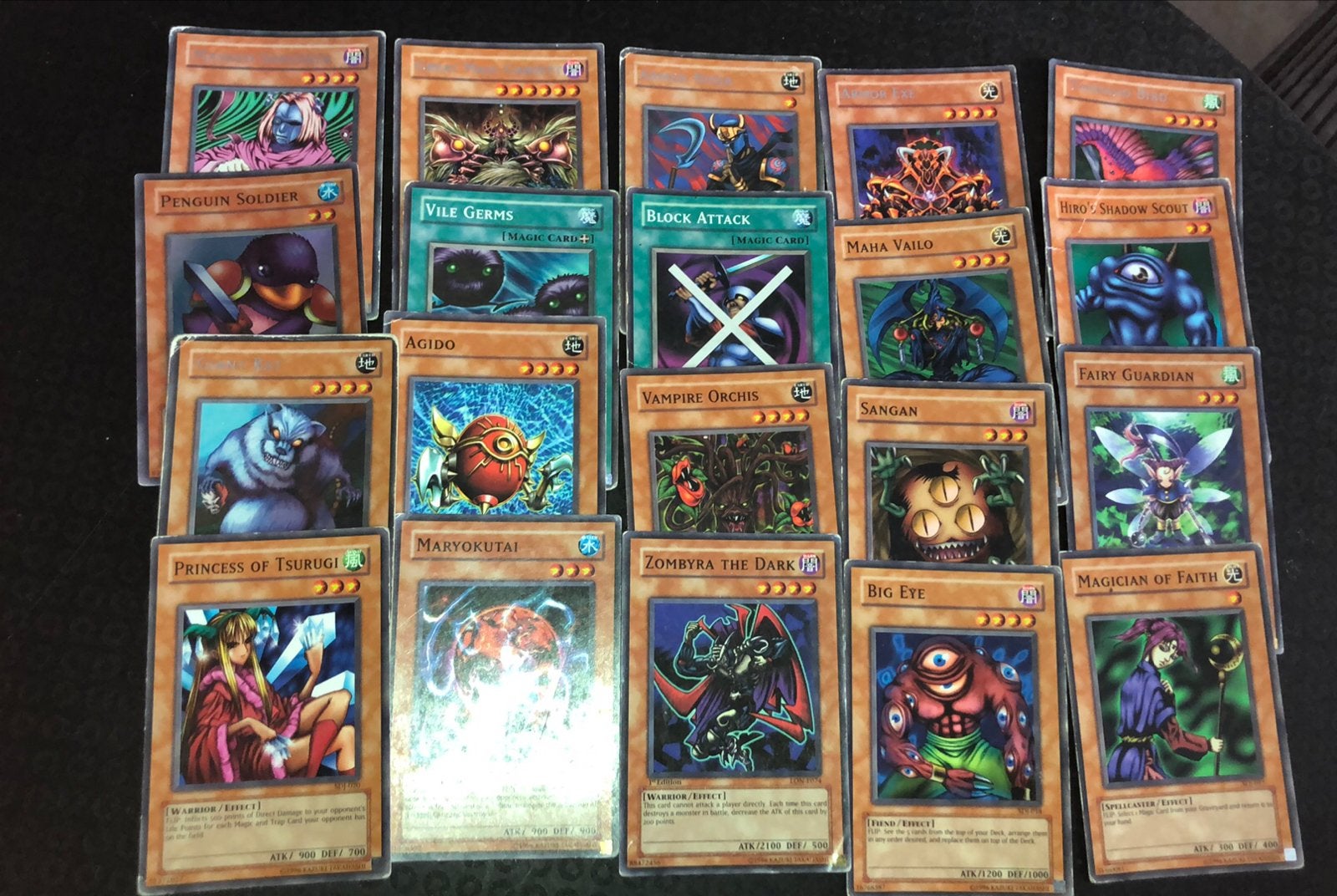 20 cartes Konami jeux, Utilisé