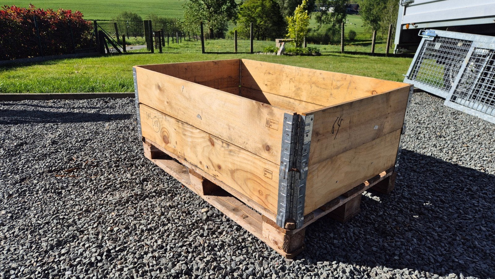 stapelbak palletbak palletranden, Ophalen, Overige materialen, Gebruikt, Tuin