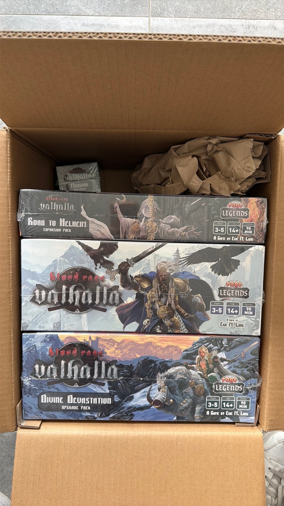 Blood rage Valhalla, Ophalen, Nieuw