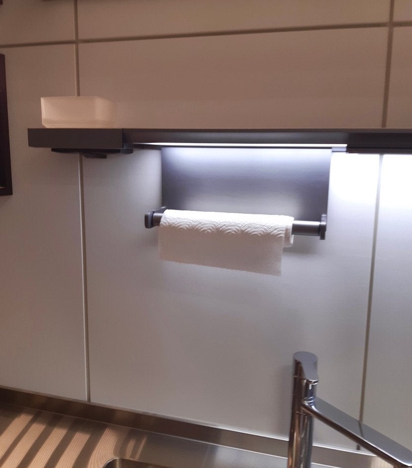 Système de credence cuisine - Éclairage LED 7 éléments, Enlèvement, Comme neuf, Gris