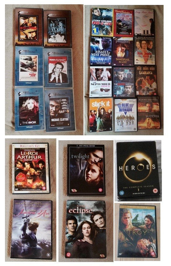 lot van DVD's actie , avontuur en romances, Ophalen of Verzenden, Zo goed als nieuw, Engels, Engels