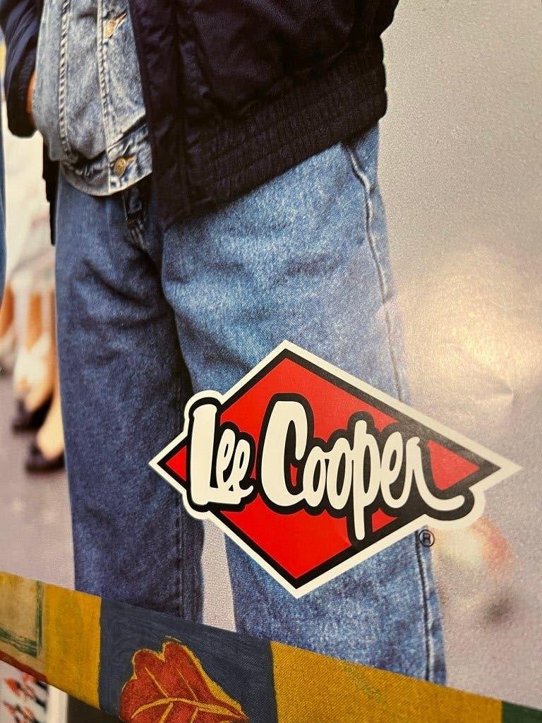 Vintage poster, reclame Lee Cooper, Rechthoekig Staand, Deurposter of groter, Ophalen of Verzenden, Zo goed als nieuw