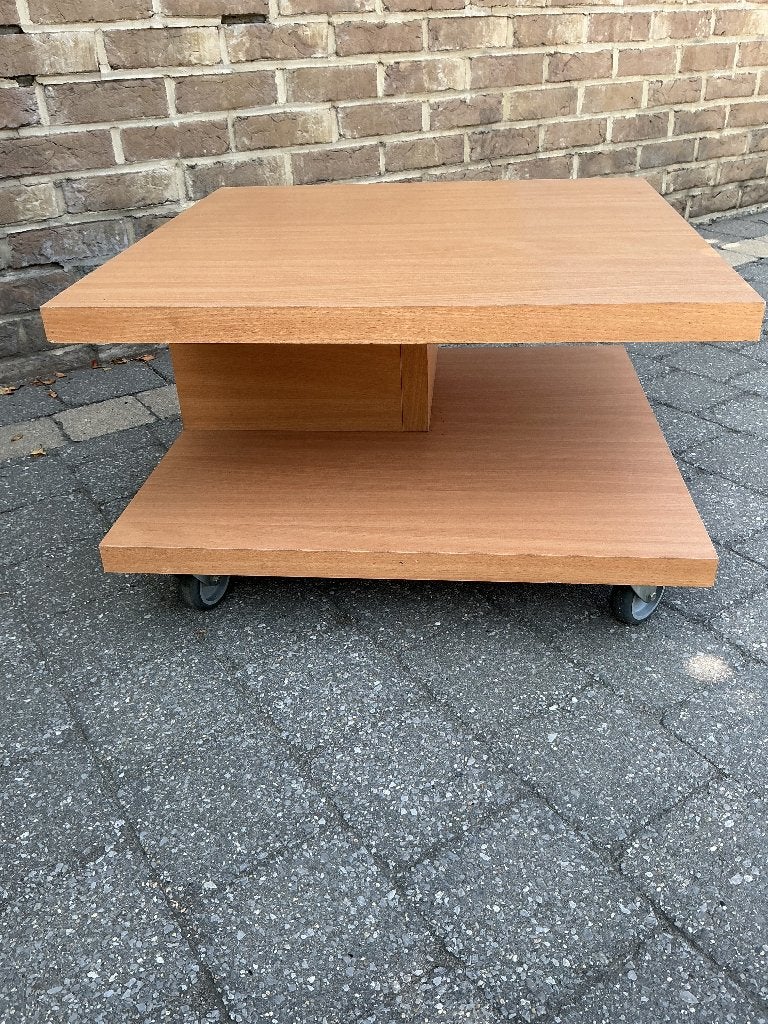 verrijdbare salontafel, Maison & Meubles, Tables | Tables de salon, 50 à 100 cm, Carré, Enlèvement, Utilisé