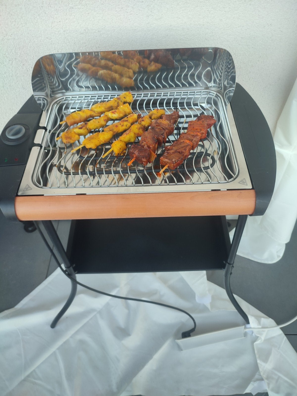 Elektrische bbq, Ophalen