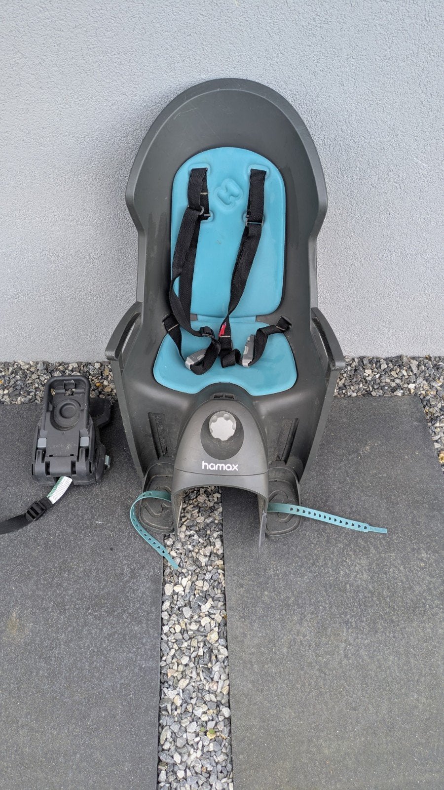 Siège vélo Hamax enfant jusqu'à 22 kg, Utilisé, Siège arrière, Hamax, Repose-pieds