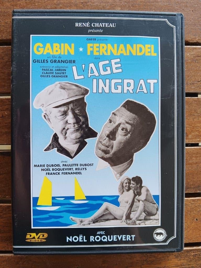 )))  L' Âge Ingrat  //  Gabin / Fernandel  (((, CD & DVD, DVD | Comédie, Enlèvement ou Envoi, Tous les âges, Français, Comme neuf
