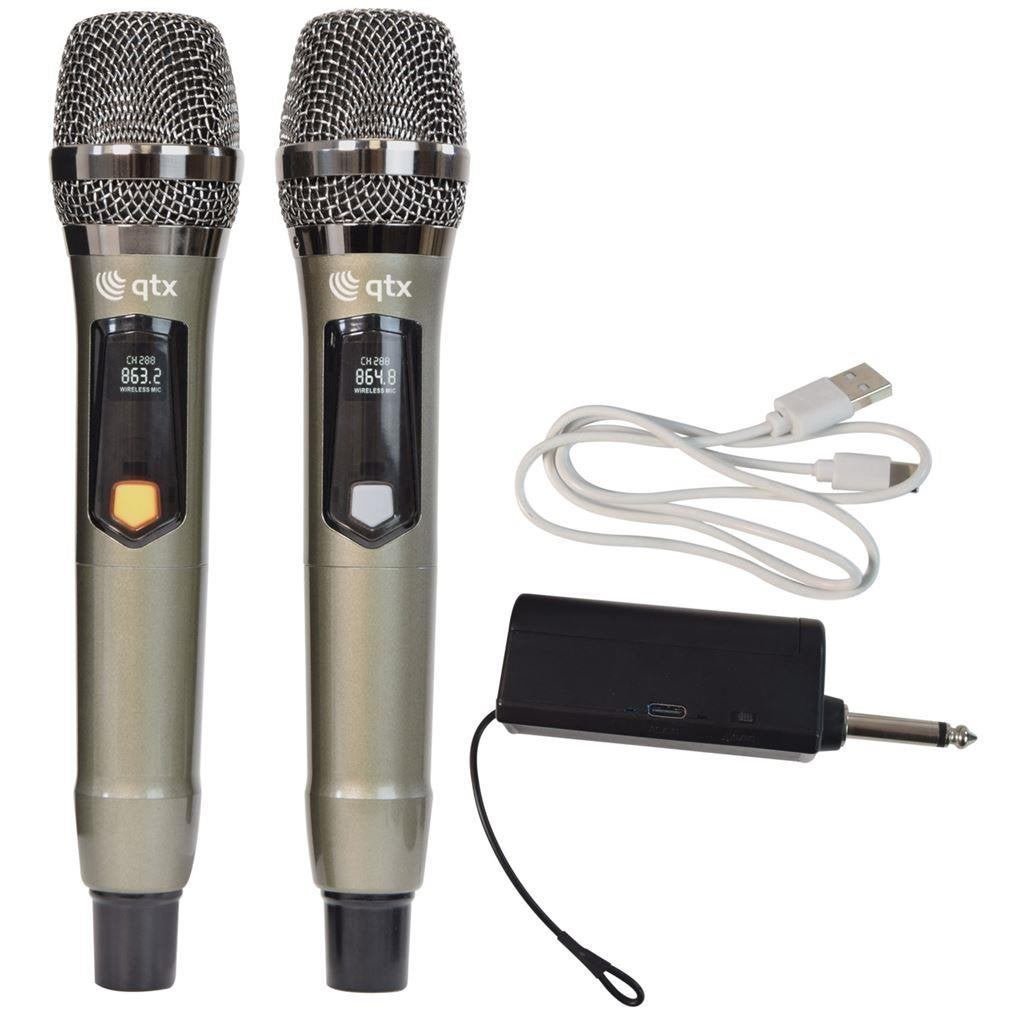 Dubbele draadloze UHF hand microfoons, Muziek en Instrumenten, Ophalen of Verzenden, Nieuw, Draadloos