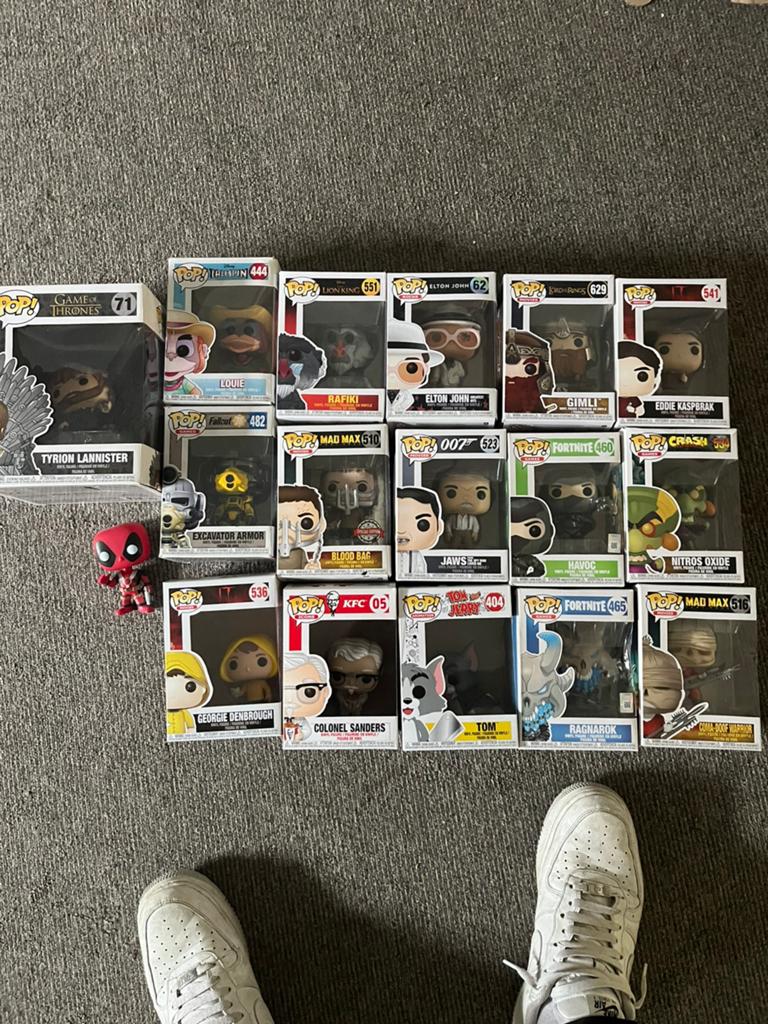Funko Pops collectie, Ophalen, Zo goed als nieuw