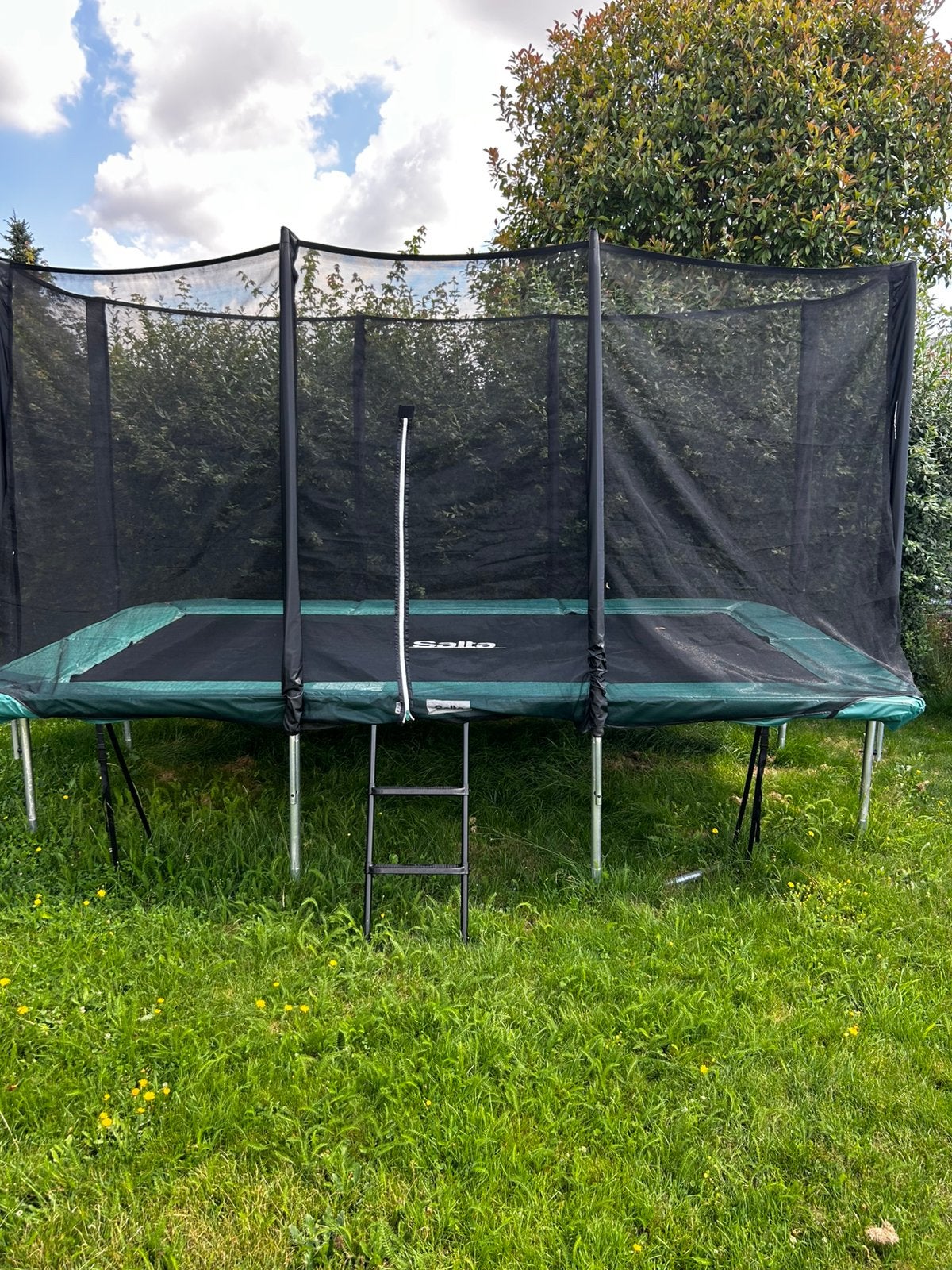 Trampoline Salta combo 244x396, Ophalen, Zo goed als nieuw