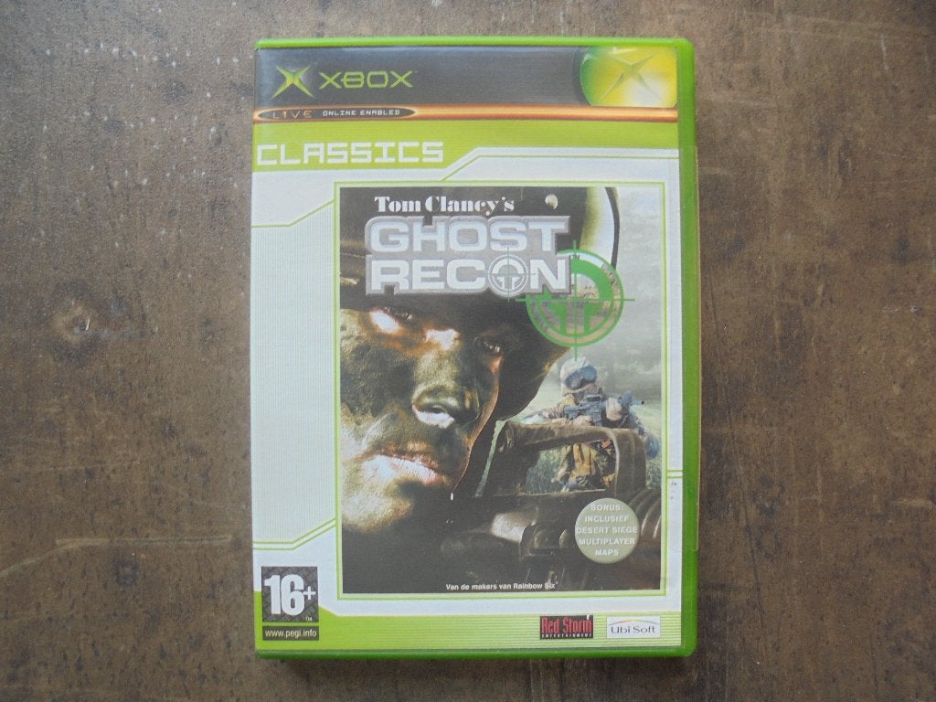 Tom Clancy's Ghost Recon voor XBOX Original (zie foto's), Games en Spelcomputers, Games | Xbox Original, Gebruikt, Shooter, 1 speler