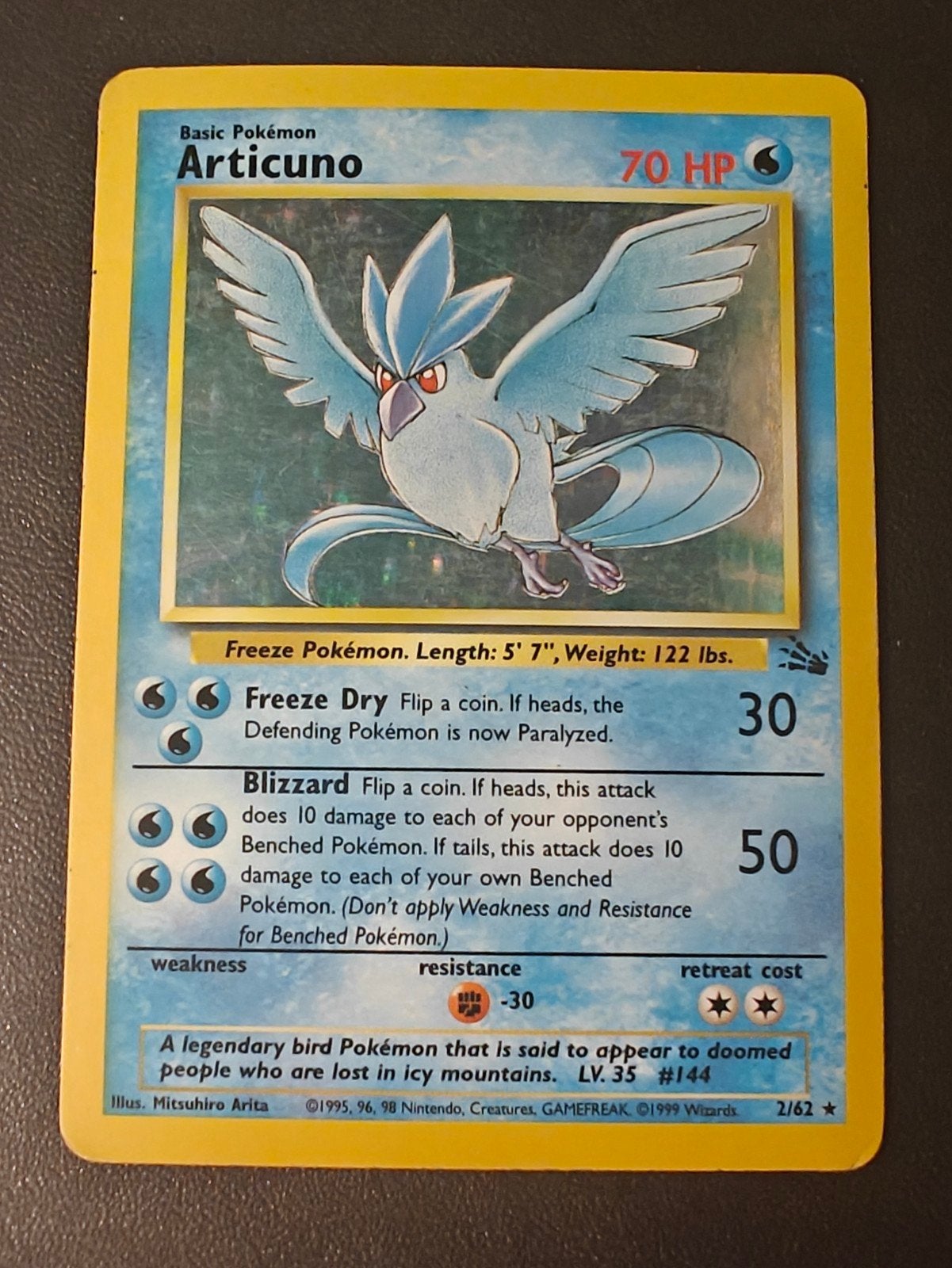 Articuno - Fossil - holo, Hobby en Vrije tijd, Verzamelkaartspellen | Pokémon, Ophalen
