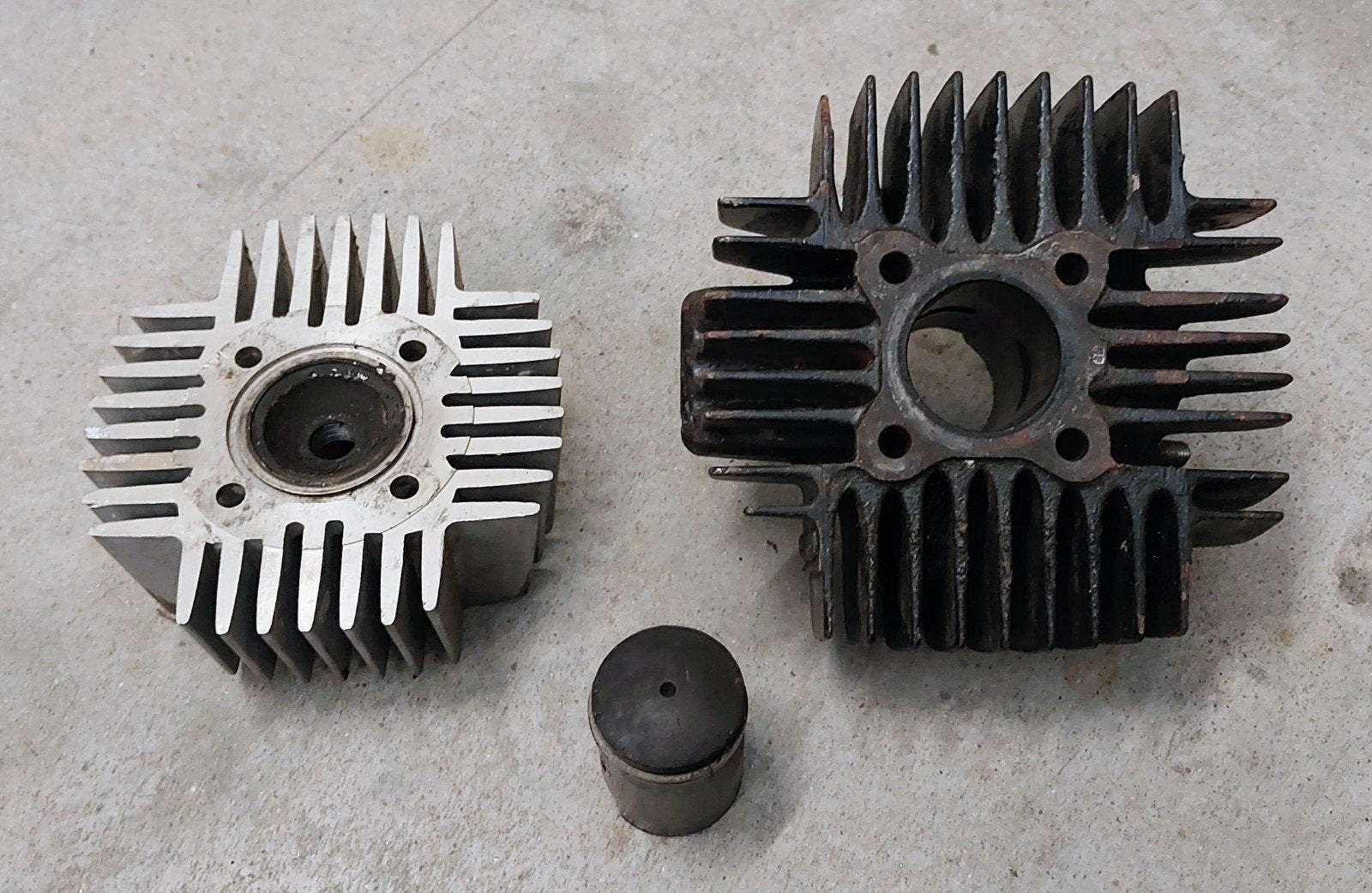Originele Tomos 50 cc cylinder kit, kop en uitlaat te koop., Ophalen of Verzenden, Gebruikt, Klasse B (45 km/u), 50 cc